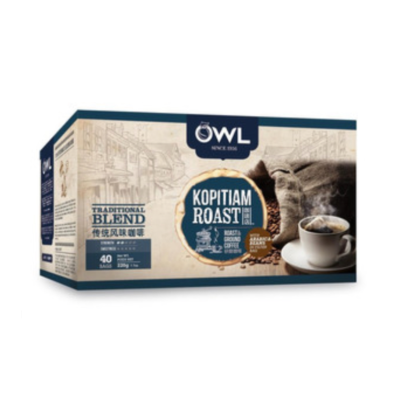 

Owl Kopitiam Roast Traditional Blend Coffee Bags 40 x 5.5g SIngapore