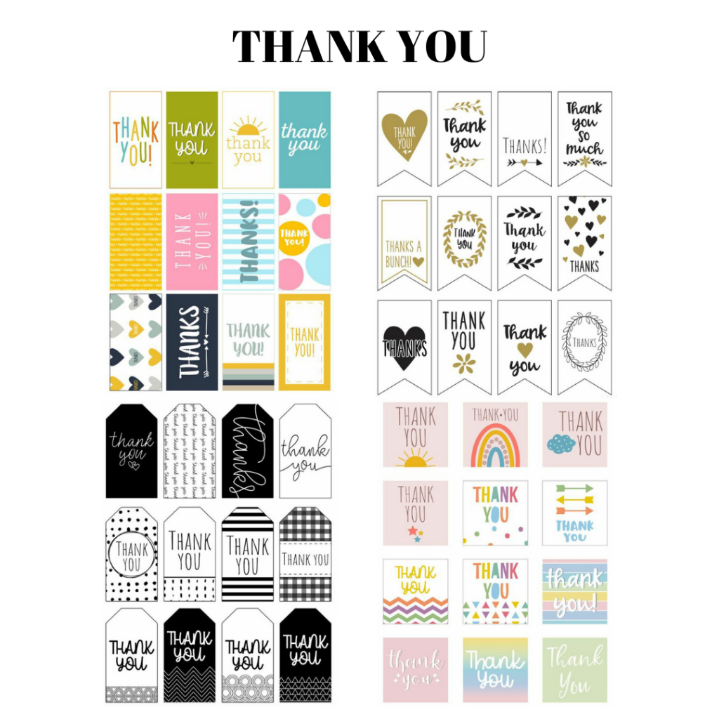 

Stiker Thankyou Aesthetic 12 Pcs