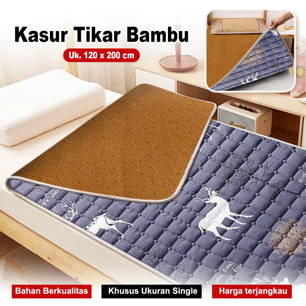 SWEET STORE88-X4C1-Tikar Pendingin Badan Alas Tidur Jepang Korea / Tikar Bambu Tatami / Tikar Klasik