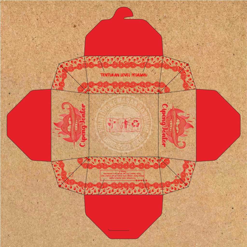 Food Pail Rice Box Size M Custom Cetak Print Logo Merek Box Makanan Karton Kraft