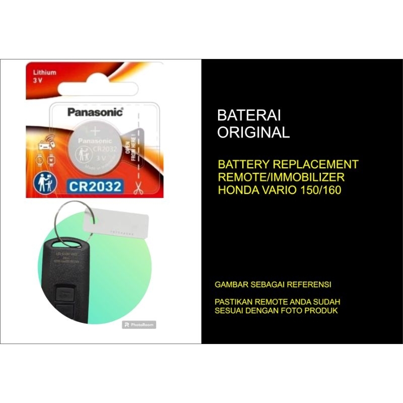 baterai remote kunci keyless honda vario 150/160