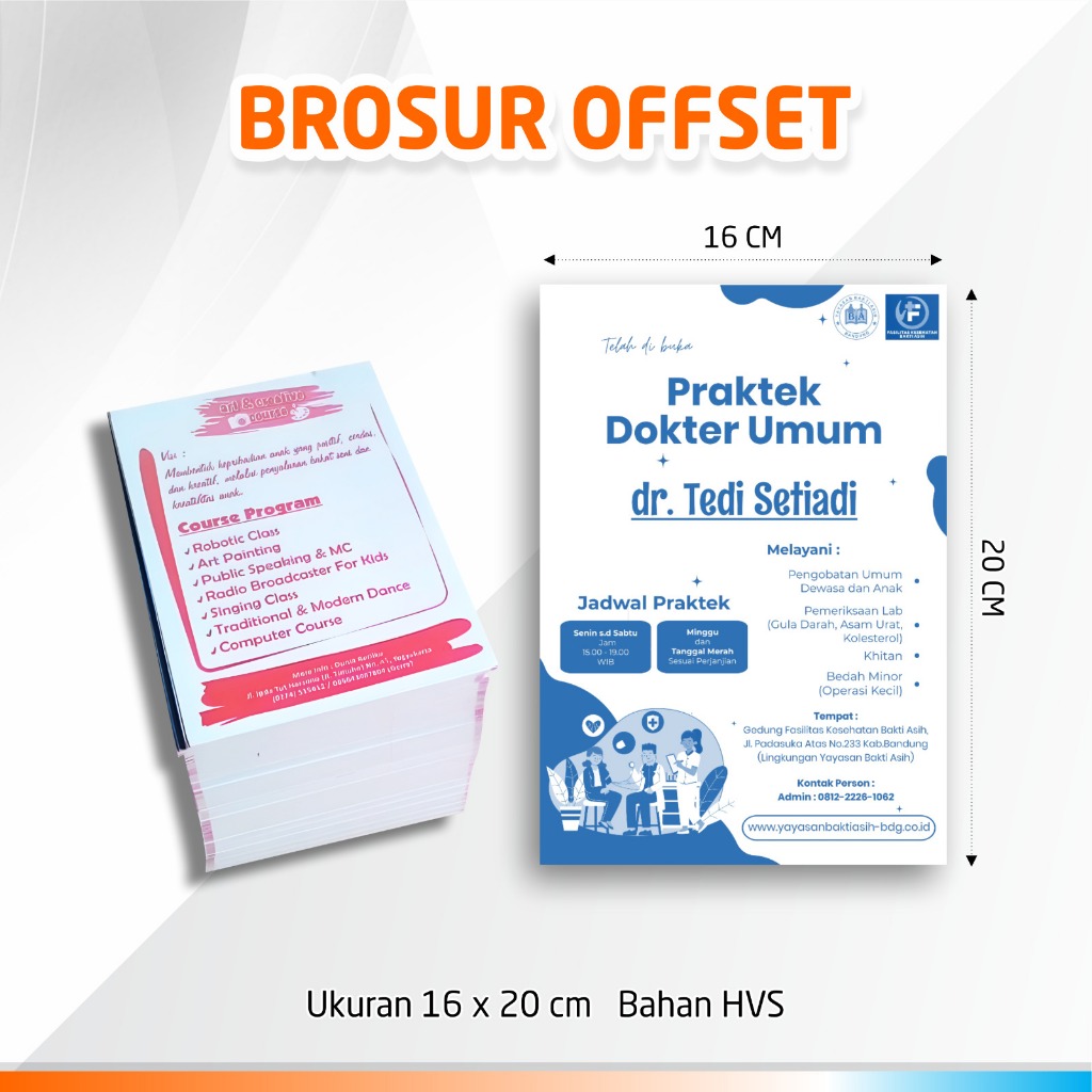 BROSUR OFFSET CUSTOM / CETAK BROSUR MURAH BERKUALITAS