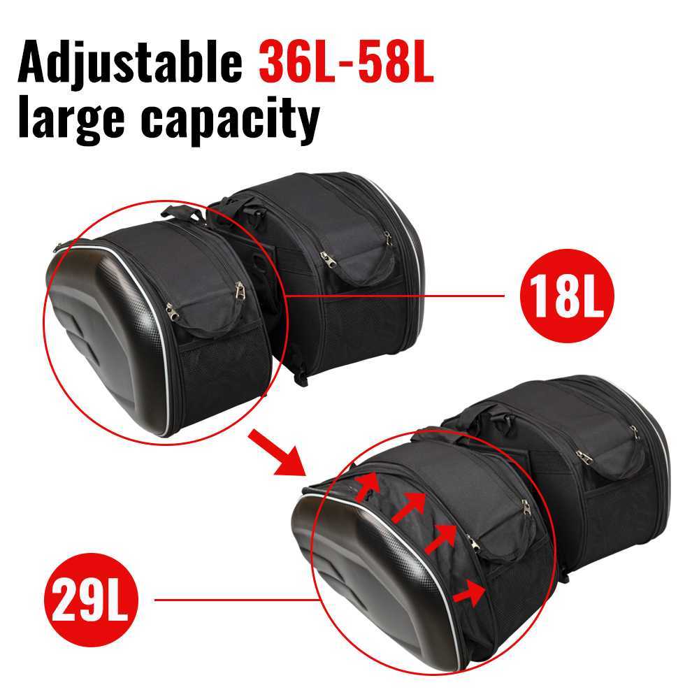 Tas Motor Touring Samping Anti Air Side Saddle Bag - SH58L