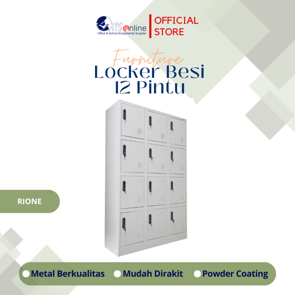 RIONE Locker Besi 12 Pintu AD015