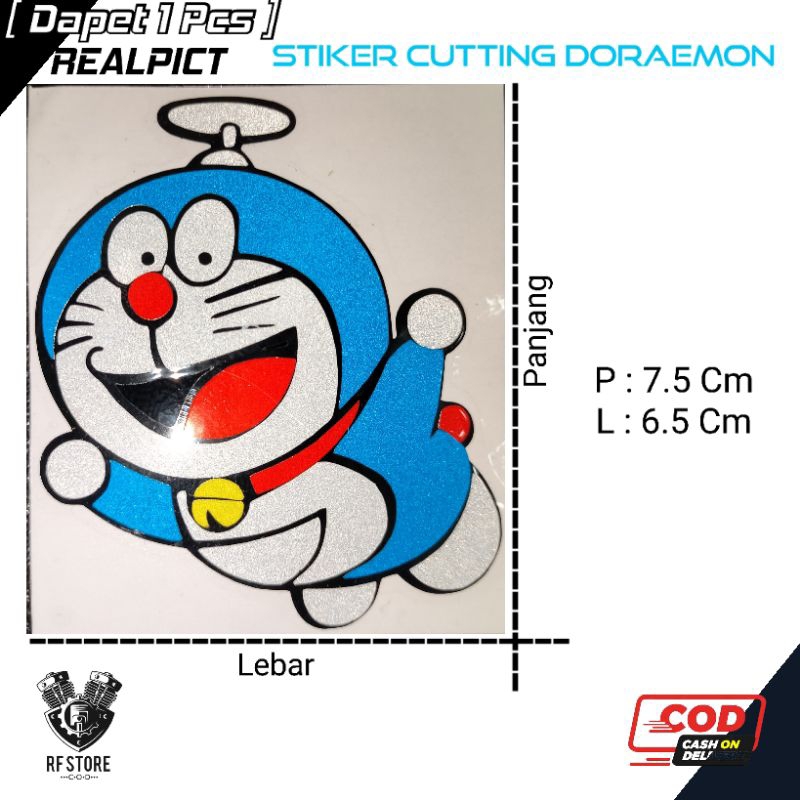 

Stiker Cutting Doraemon L 6.5 Cm x P 7.5 Cm 1 pcs