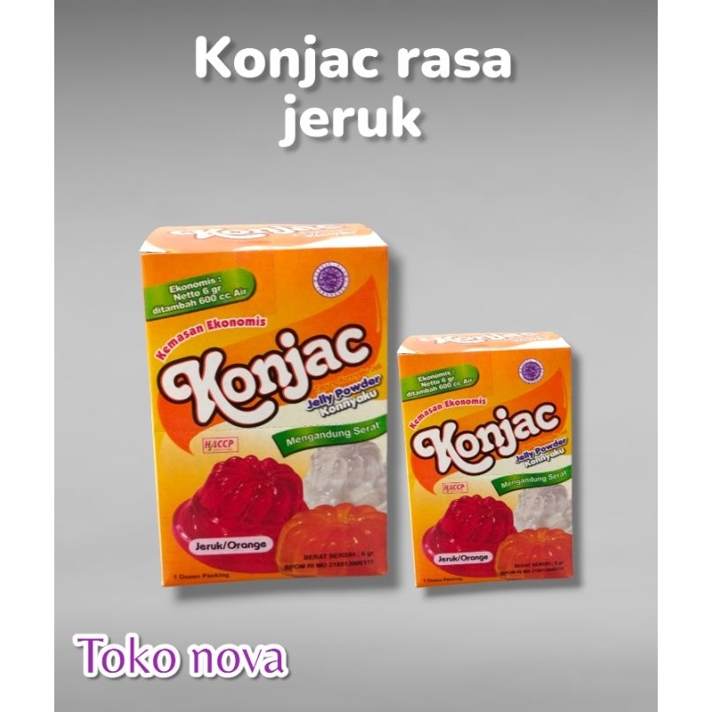 

Jelly konjac 6gr jeruk 1box isi 12pcs