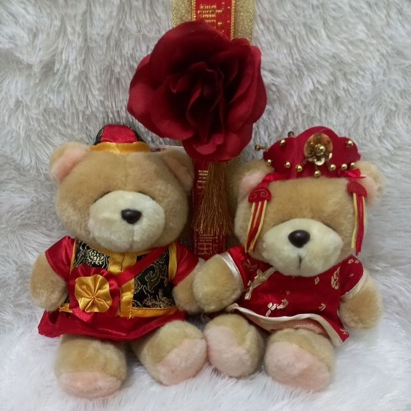 boneka teddy forever friends couple
