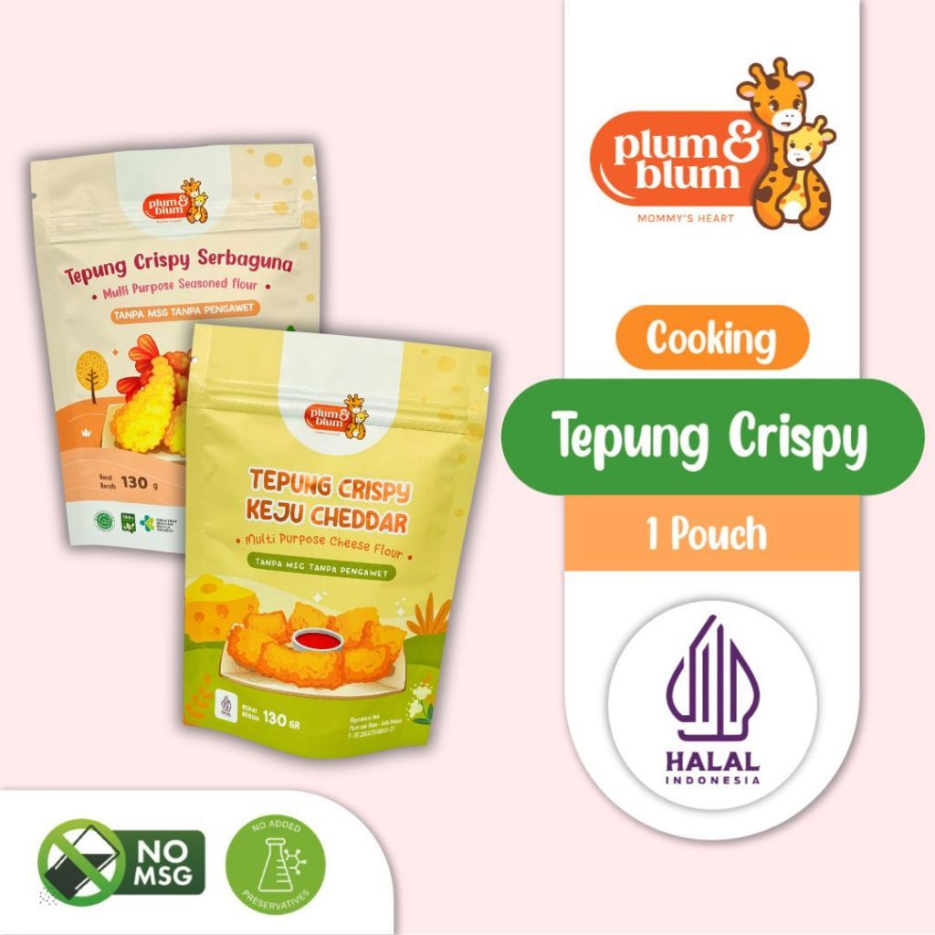 

Plum & Blum - Tepung Crispy Serbaguna / Tepung Bumbu Serbaguna -150 gr MPASI