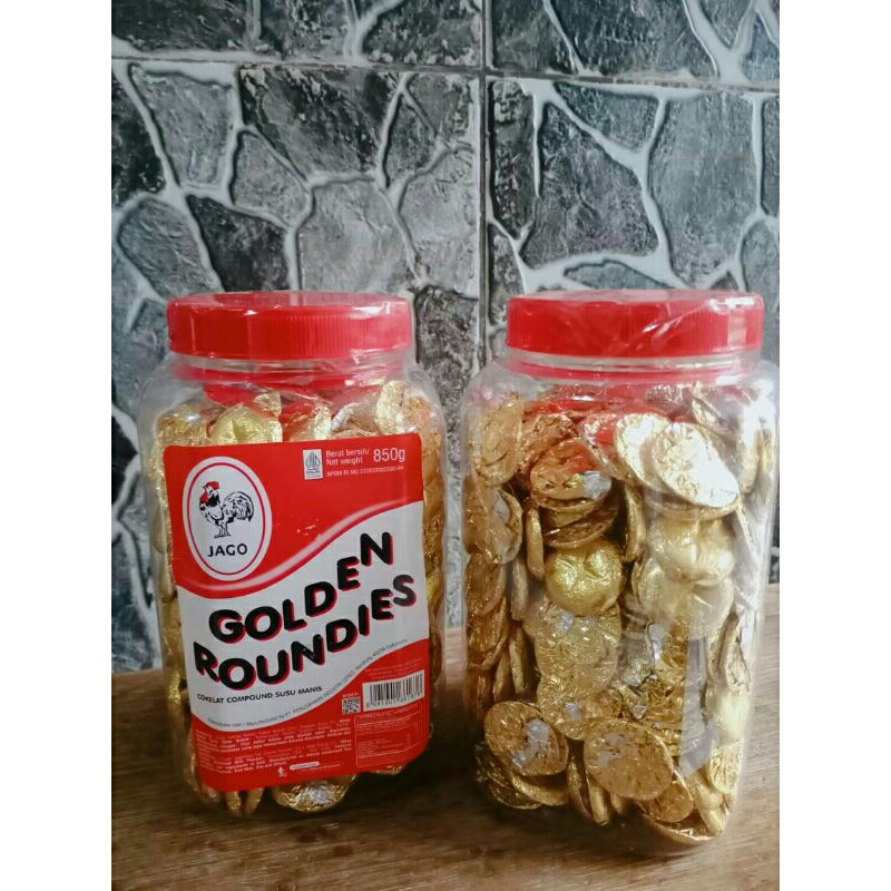 

1toples coklat koin jago golden roundies