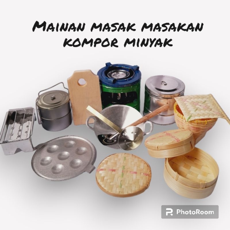 Mainan Masak Masakan Kompor Mini Miniatur Paket kumplit