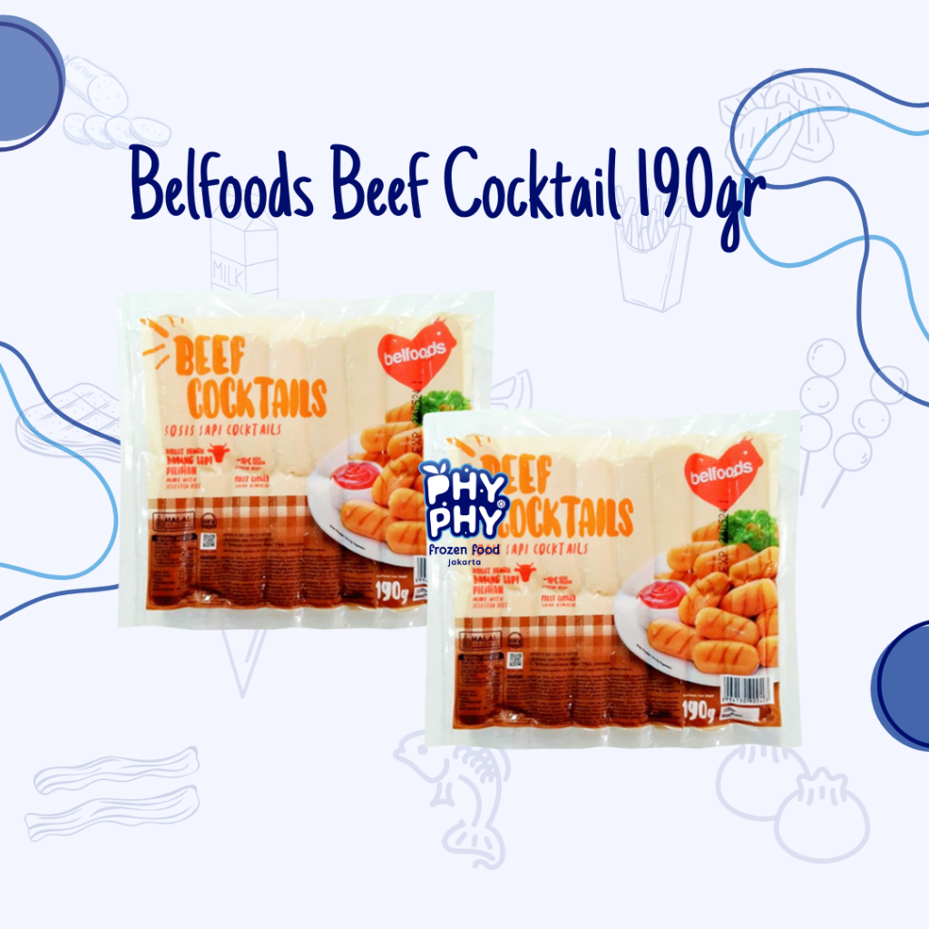 

Belfoods Beef Cocktail 190gr / Sosis Sapi / Sosis Cocktail