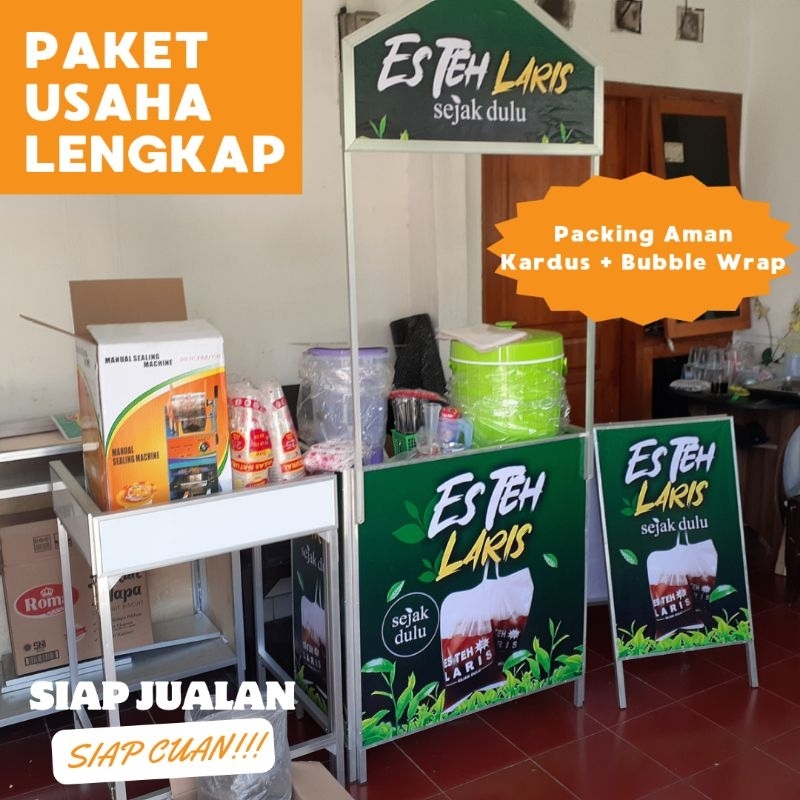 PAKET USAHA ES TEH LARIS LENGKAP | PAKET USAHA ES TEH | PAKET USAHA LENGKAP | FRANCHISE MINUMAN ES T