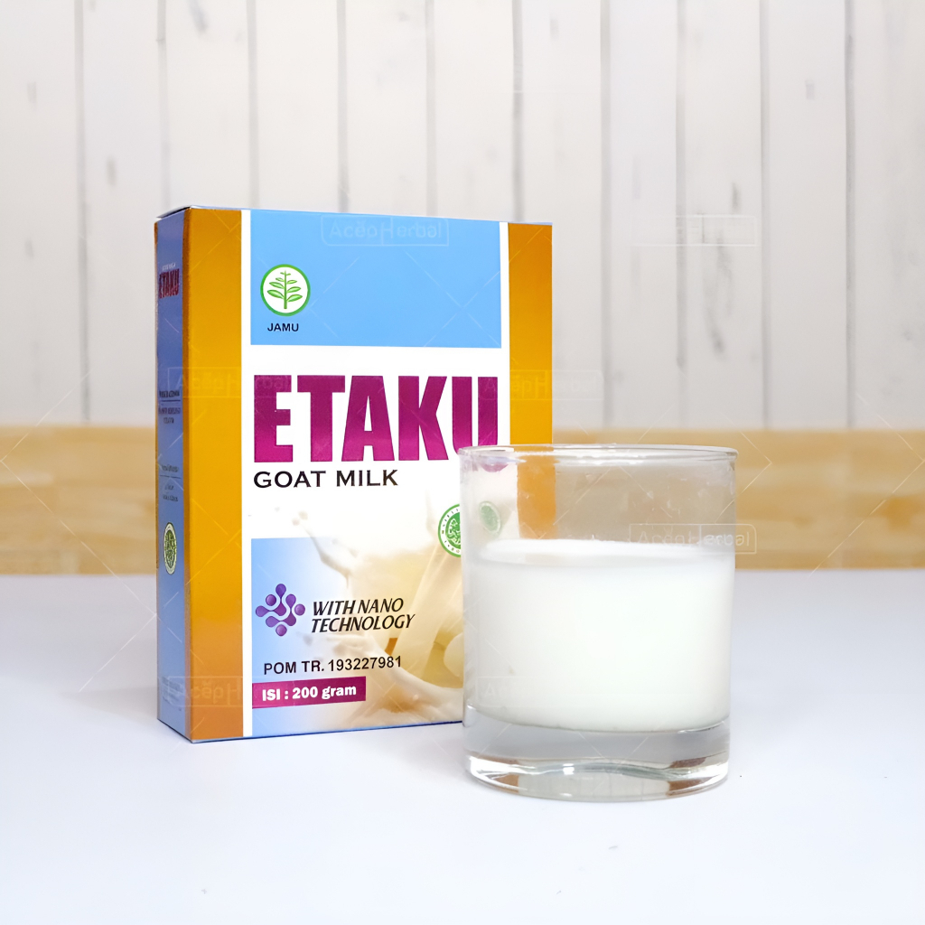 

ETAKU GOAT MILK Susu Kambing Etawa Untuk Penambah Berat Badan & Tinggi Badan Anak (1 Box isi 200 Gram)