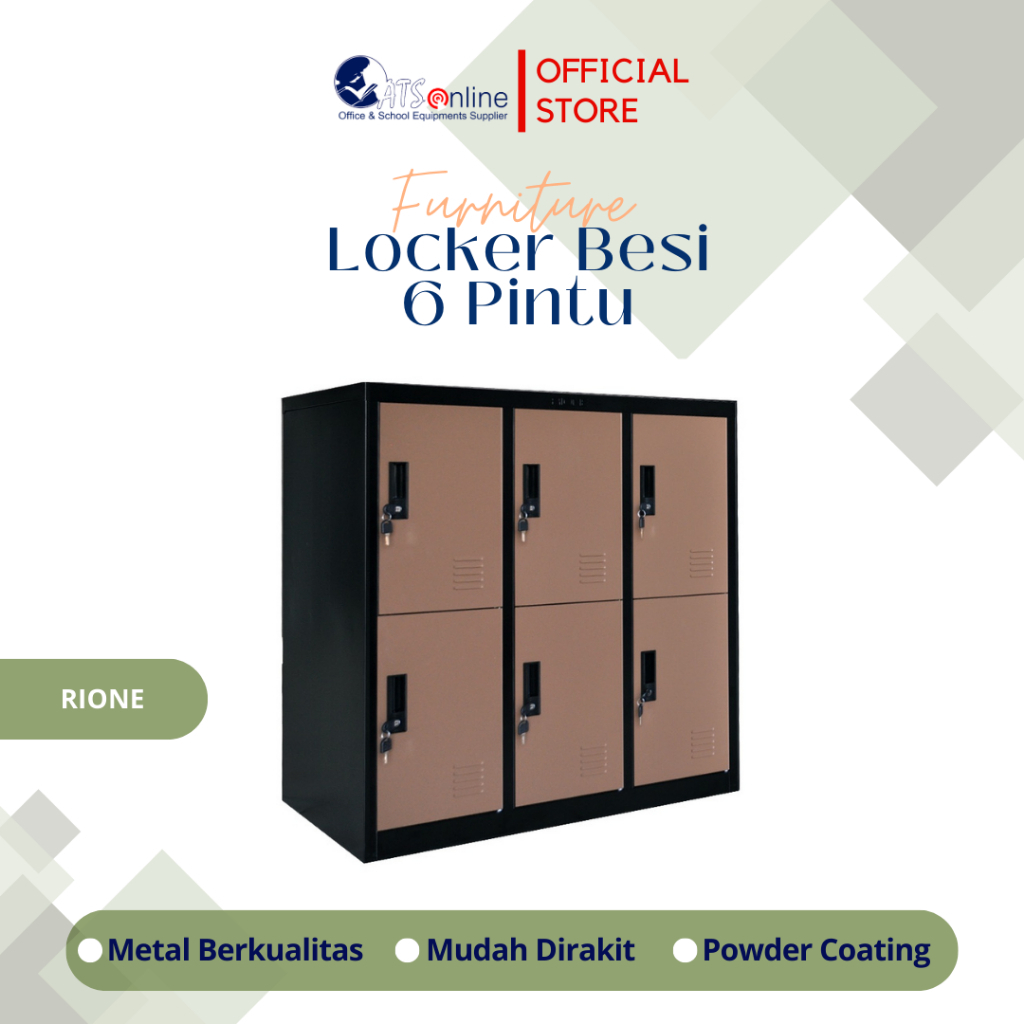 RIONE Locker Besi 6 Pintu AD085
