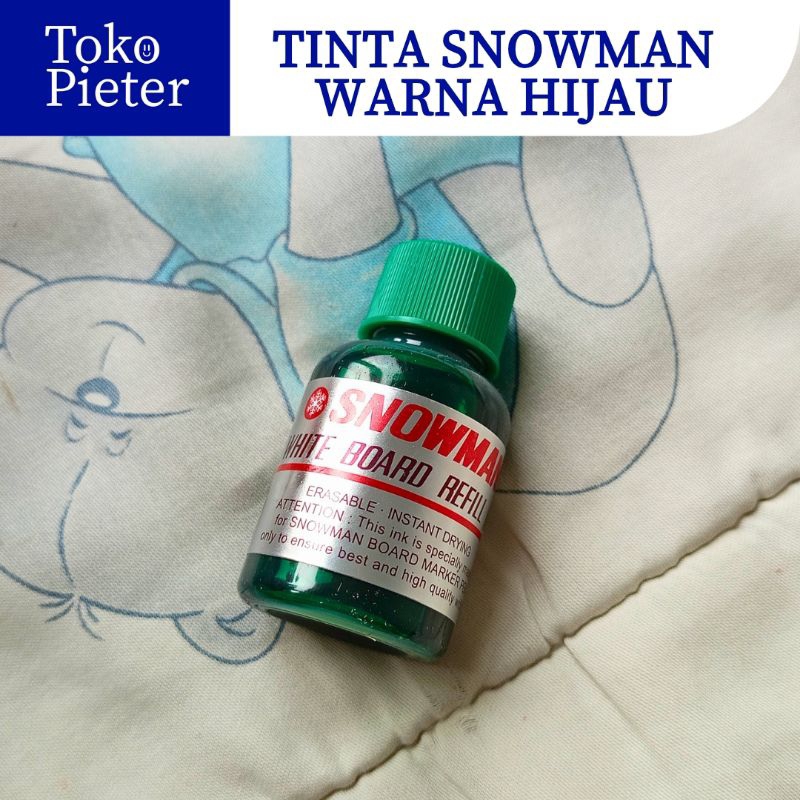 

(1PCS) TINTA REFIL / ISI TINTA SPIDOL WHITE BOARD WARNA HIJAU SNOWMAN MURAH SURABAYA