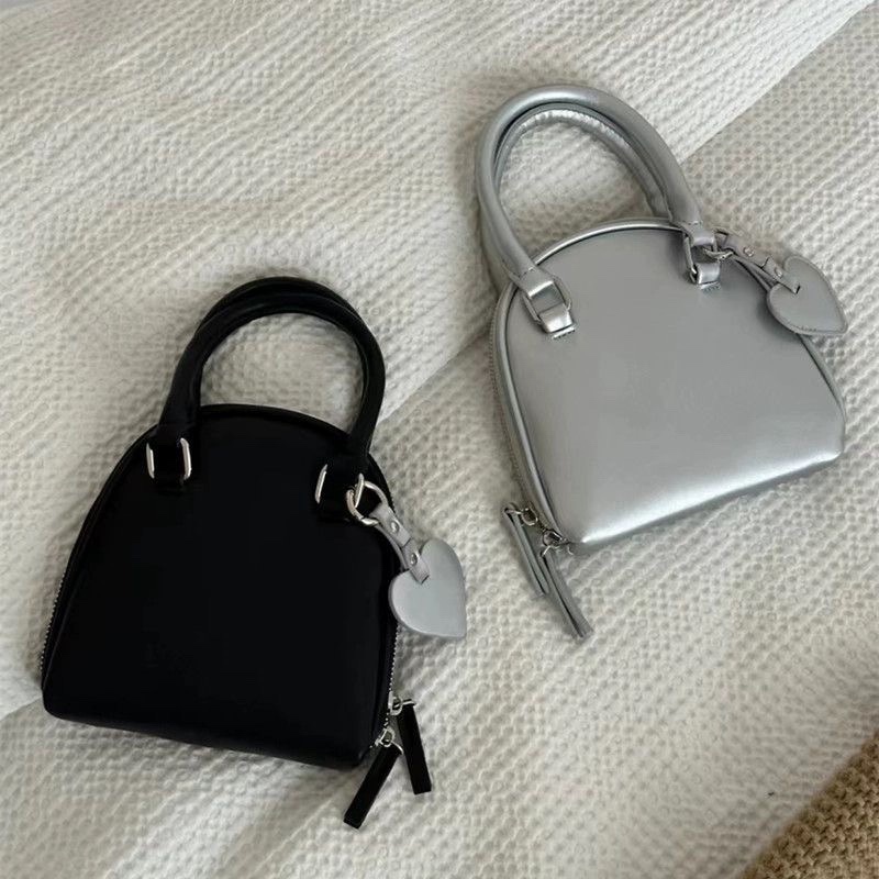 시크 — #TCC56 jini bag — import tas elegant silver black hitam metallic mini cute  shoulder sling tren