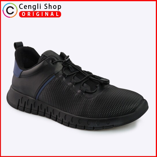 EM79 SEPATU PRIA SNEAKER EVERBEST ORIGINAL SNEAKERS KETS KULIT ASLI ORI HITAM
