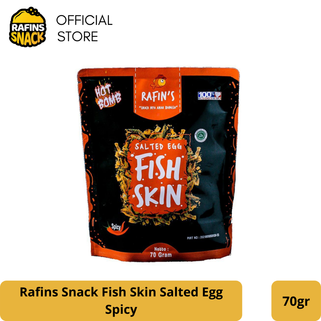 

Rafin's Fish Skin Salted Egg Hot Bomb (Spicy) 70gr