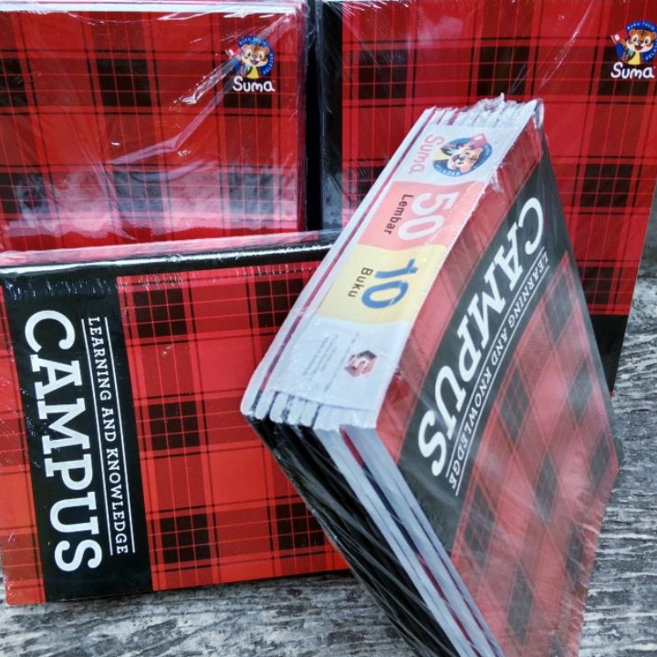 

READY STOK promo buku tulis suma campus 5 lembar buku catatan ukuran boxyy isi 5 pcs buku