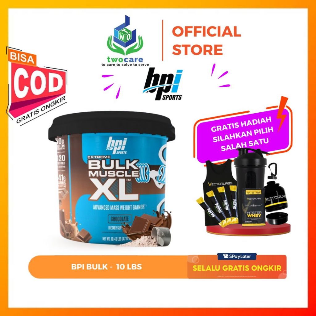 BPI Sports Extreme Bulk Muscle XL 10 Lbs 10 Lb Weight Mass Gainer
