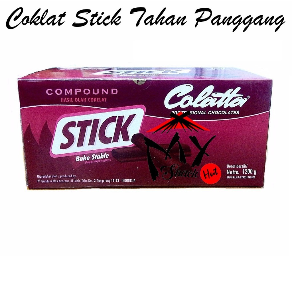 

COLATTA STICK 1.2KG CHOCOLATE BAKED STABLE CROISSANT COKLAT KUE KERING STIK TAHAN PANGGANG COKELAT PAGAR