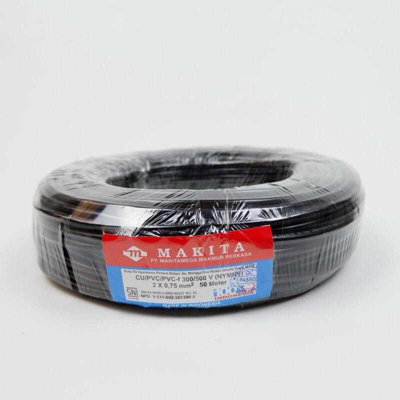Kabel 2 x 0,75 NYMHY 50m Makita Speaker Audio Listrik 2x0.75 isi 2
