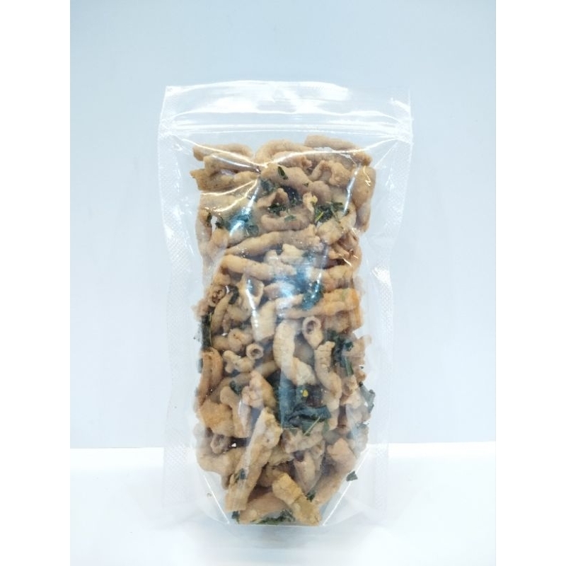 

kripik usus daun jeruk ukuran 250gr