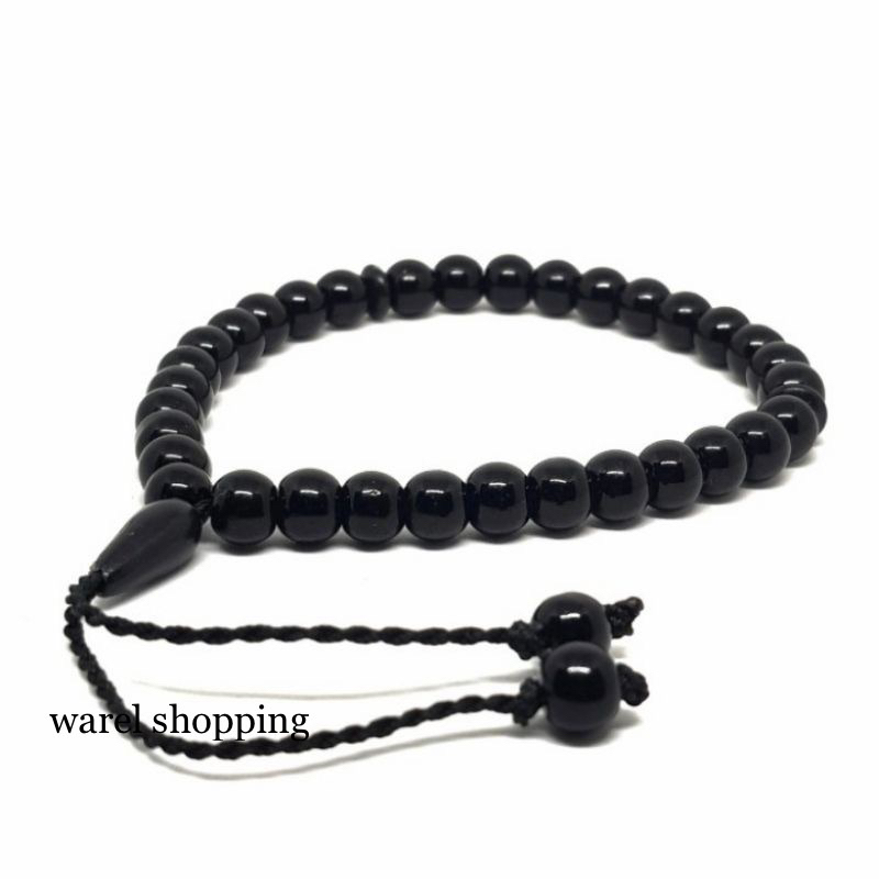 Gelang Tasbih Batu Kesehatan Blustin Asli Natural 33 Butir