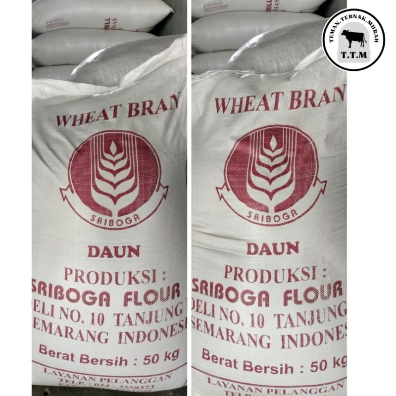 Wheat Bran pakan ternak - kemasan 3 Kg - pakan penggemukan sapi kambing