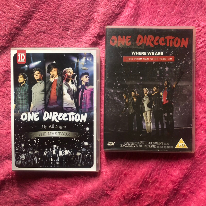 ONE DIRECTION 1D - UP ALL NIGHT (THE LIVE TOUR ) DVD & WHERE WE ARE (LIVE FROM SAN SIRO) DVD OFFICIA