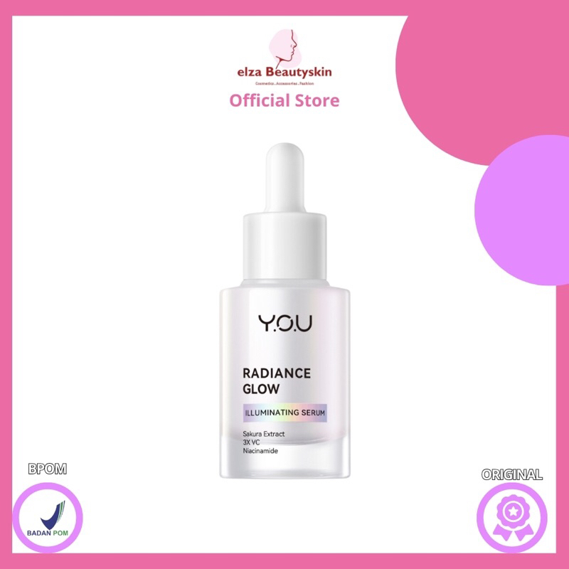 YOU Radiance Glow Illuminating Serum | Brightening Vitamin C Niacinamide | Gentle Glowing Skin | RG