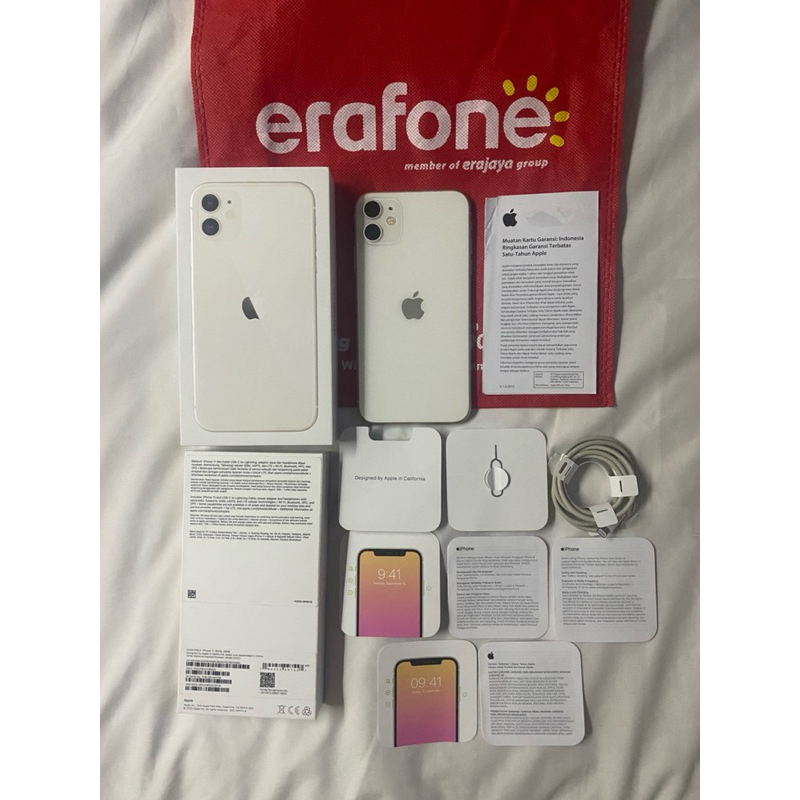 iphone 11 64gb IBOX Erafone resmi fullset original mulus terawat