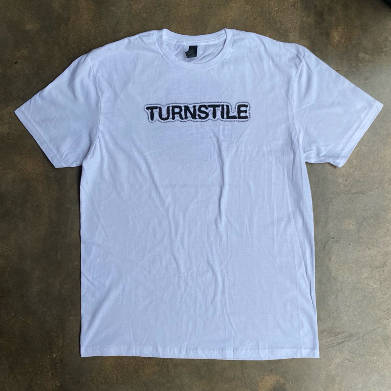 kaos band original Turnstile Blackout WHITE T-shirt