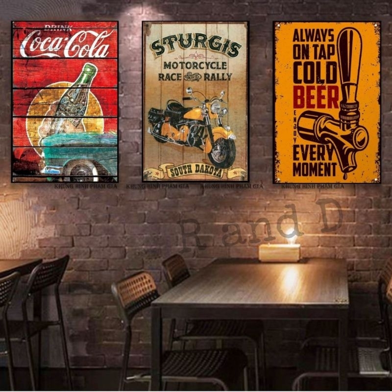 Hiasan dinding cafe ukuran 47x31, Dekorasi dinding kamar tidur ukuran A3, Poster dinding restoran ga