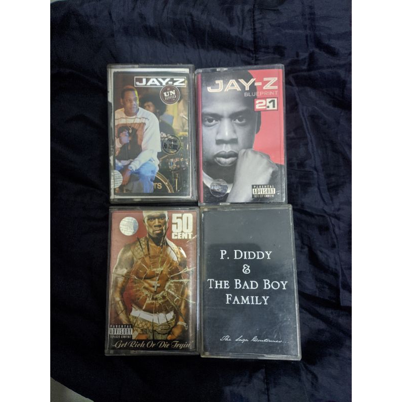 Kaset 50 Cent & Kaset Jay Z (sepaket kaset hip hop original)