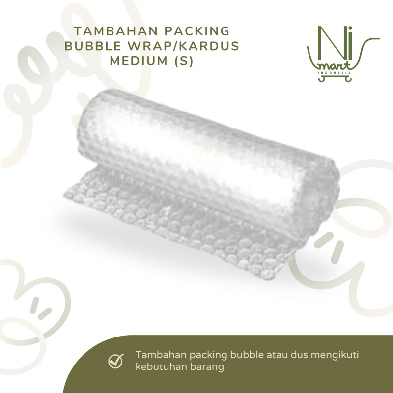 

Tambahan Packing Bubble Wrap / Kardus - Small (S)