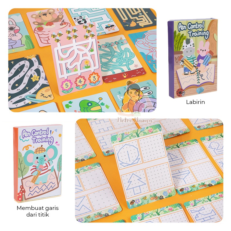 

RB Pen Control Training Wipe and Clean PAUD belajar menulis & menggambar