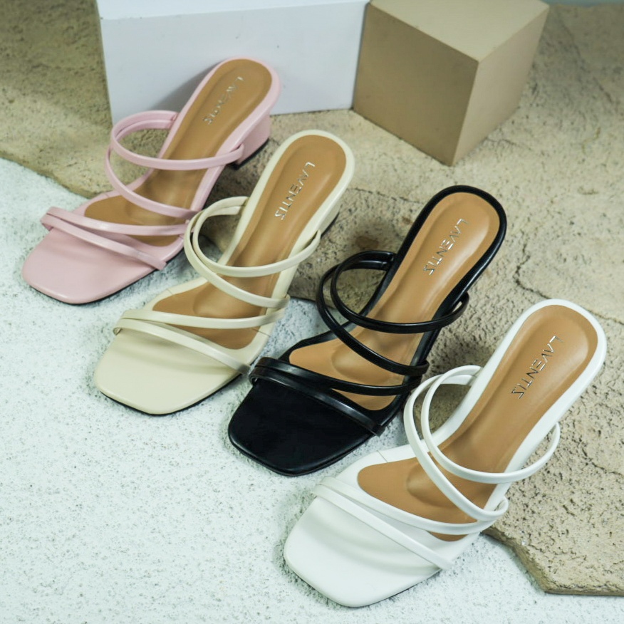 LAVENTIS Clara Sandal Wanita  Heels 5 Cm /Sandal 41 42 43 jumbo