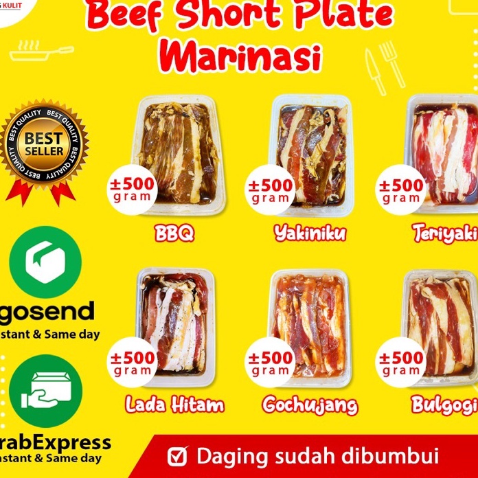 

V44859 BEEF SHORT MARINASI DAGING SLICE MARINASI DAGING SAPI MARINASI
