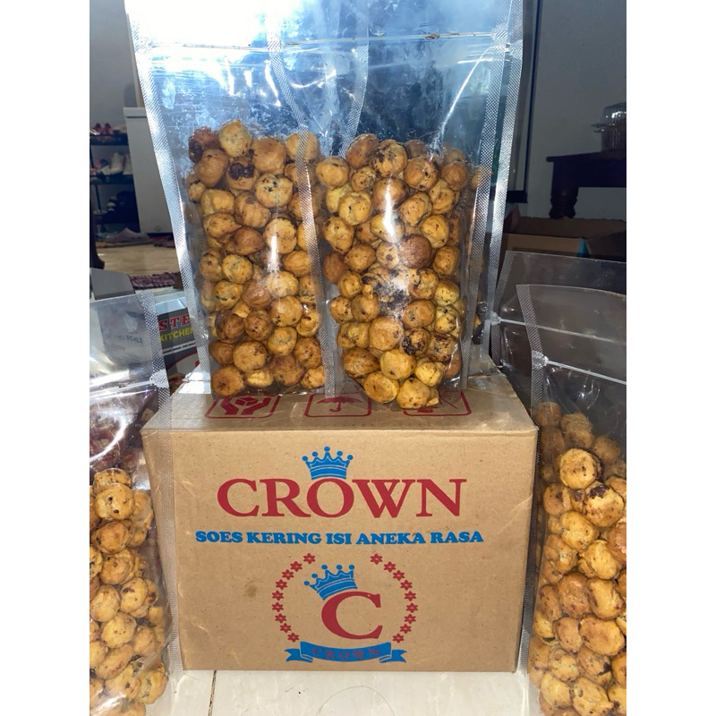 Soes Coklat Soes kering isi cokelat Lumer Enak Soes Crown 250gr