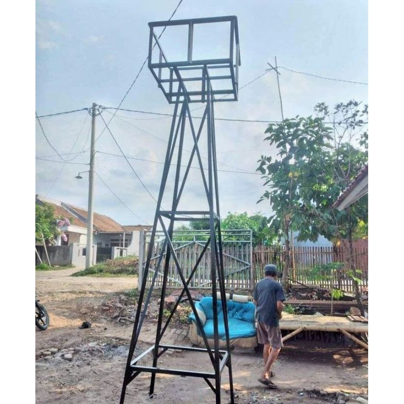 tiang toren ukuran 3 meter dengan kapasitas toren 500 liter bisa custom ukuran dan bahan