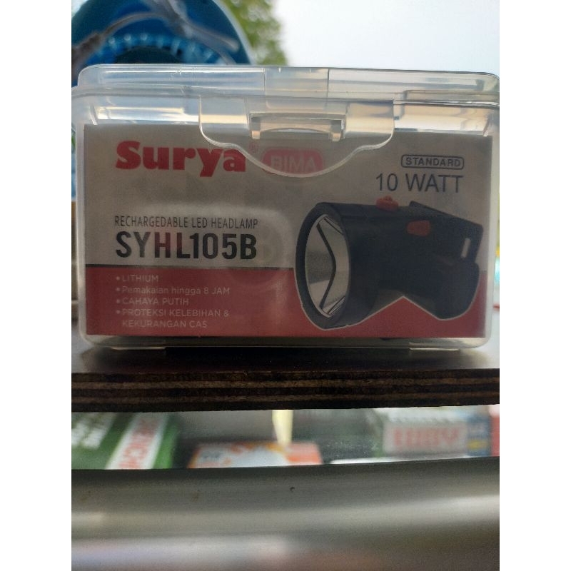 SENTER KEPALA CAS SURYA SYH L105B SENTER KEPALA CAHAYA PUTIH