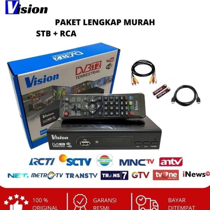SET TOP BOX VISIO DVB T 2 TV DIGITAL g Terbaru Promo