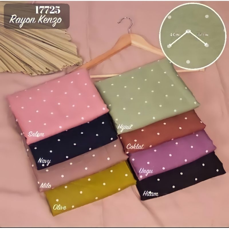 Kain Rayon Viscose Motif Polkadot