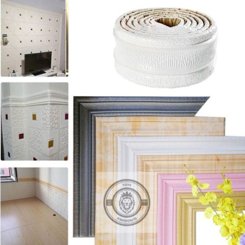 Wallpaper List Foam Wallborder Foam 3D / Wall Border List / List dinding 3D 2.3 Meter Lebar 5 cm