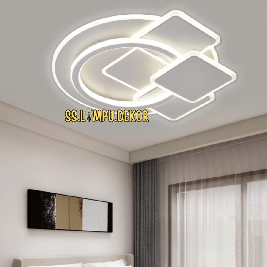 Lampu Hias tempel Plafon LED minimalis modern 3 warna