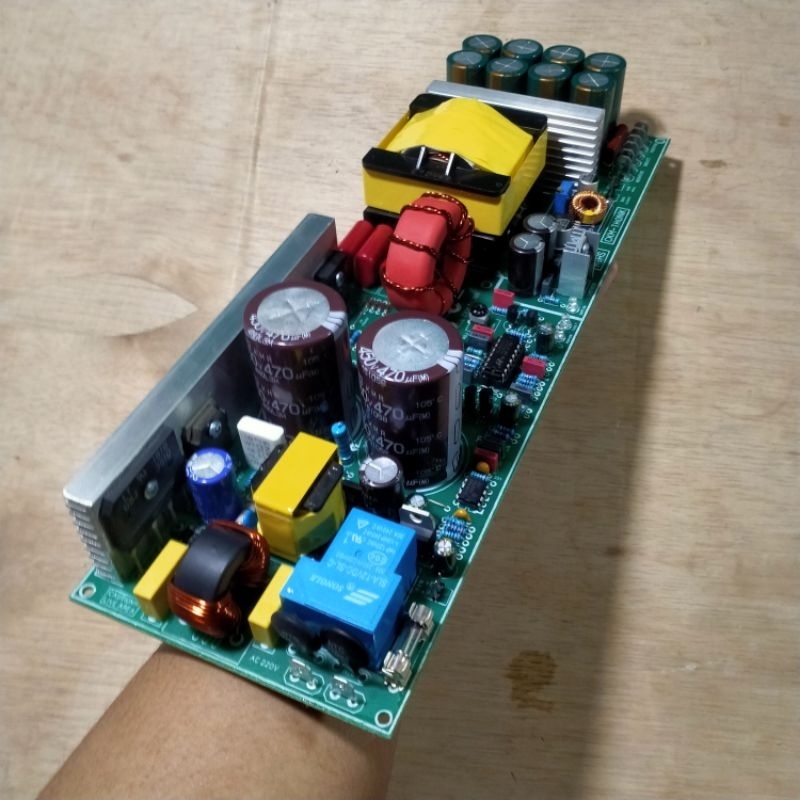 Power supply PSU smps HB ocp 30A daya 3000watt ct 55-150volt halfbridge LC resonan trafo suplay audi