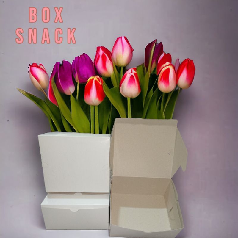 

Box snack putih/Box catering (B1D3) 12×14×6,5