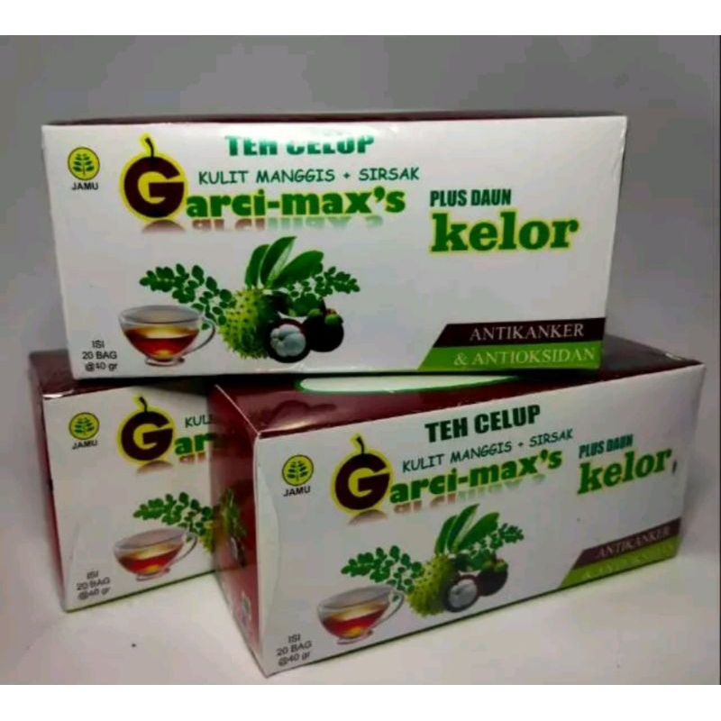 

Teh Celup Herbal Garcia Max's 100% Original dari kulit Manggis Kelor Sirsak