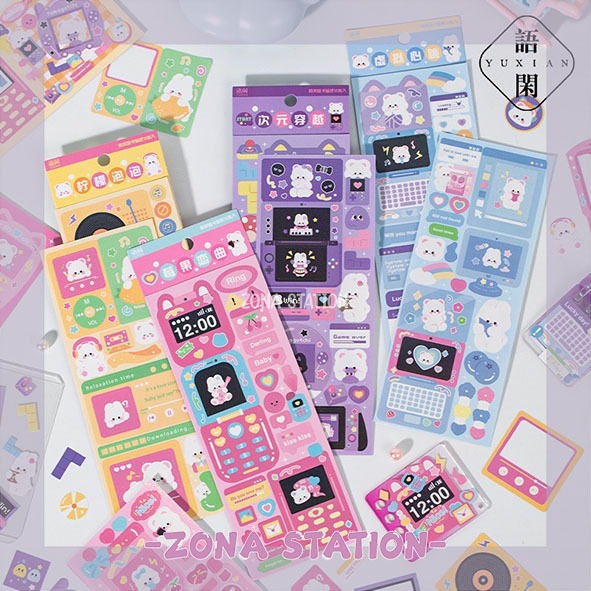 

[ZS] 10 PCS / Sticker Rabbit Diary Phone Kawaii Decorating Journaling Scrapbook